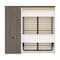 Bestar Orion Full Murphy Bed and Shelving Unit with Fold-Out Desk (89W), White & Walnut Grey 116865-000017 - alternate 5